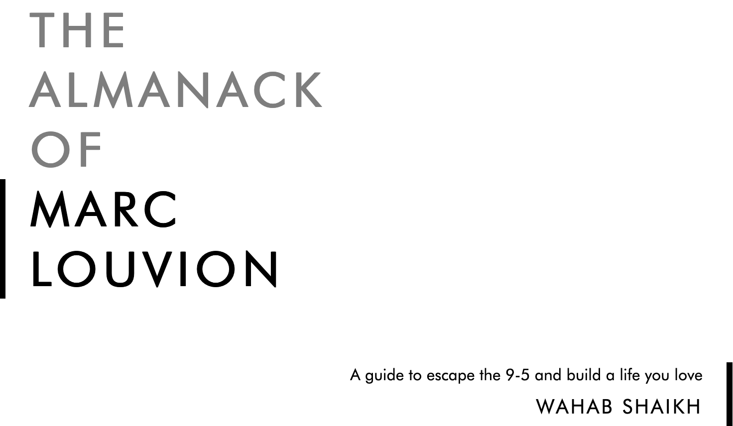 The Almanack of Marc Louvion preview